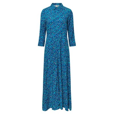 рокля,дамски,поли,и,рокли,yas,savanna,long,sleeve,dress,blue,(pool,green,aop,polly,print)