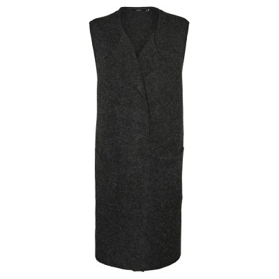 потник,дамски,пуловери,дамски,плетени,дрехи,vero,moda,emanuella,knitted,vest,black,(dark,grey,melange)