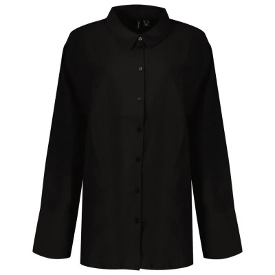 риза,с,дълъг,ръкав,дамски,блузи,дамски,ризи,vero,moda,magda,long,sleeve,shirt,black,(black)
