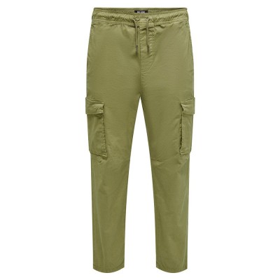 панталони,мъжки,панталони,only,&,sons,ell,tapered,fit,cargo,pants,green