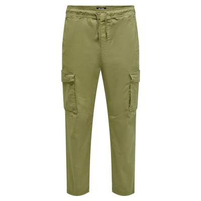 панталони,мъжки,панталони,only,&,sons,ell,tapered,fit,cargo,pants,green,(lizard)