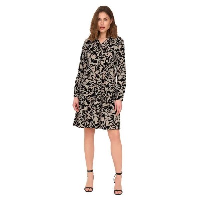 рокля,дамски,поли,и,рокли,jdy,newpiper,long,sleeve,midi,dress,tapioca,aop,black,abstract,animal,(black)