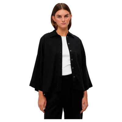 риза,с,дълъг,ръкав,дамски,блузи,дамски,ризи,object,tilda,boxy,long,sleeve,shirt,black,(black)