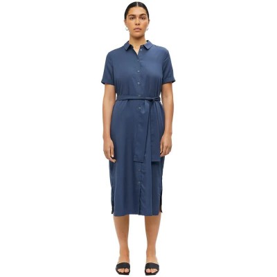 рокля,дамски,поли,и,рокли,object,tilda,isabella,short,sleeve,dress,blue,(blue,indigo)