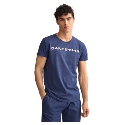 тениска,мъжки,тениски,gant,902239008,short,sleeve,t,shirt,blue,(blue)