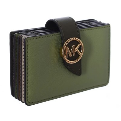 портфейли,и,портмонета,michael,kors,xs,acordian,wallet,multicolour,(green)