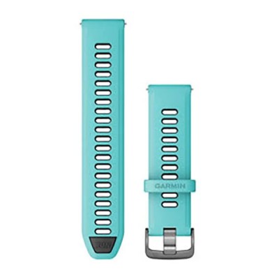 електро,garmin,quick,release,22,mm,silicone,strap,silver,(turquoise,black)