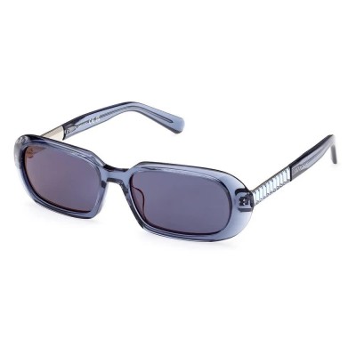 слънчеви,очила,слънчеви,очила,swarovski,sk0388,woman,sunglasses,blue,(shiny,blue,blue,mirror)