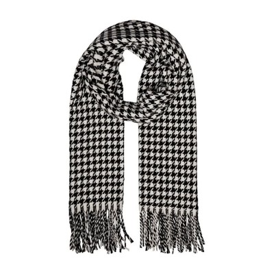 шал,ръкавици,шапки,и,шалове,pieces,jira,wool,scarf,black,(black,aop,check)