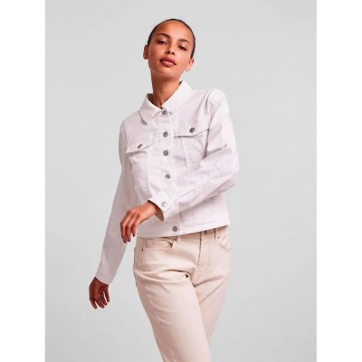 яке,дамски,якета,и,палта,pieces,oia,denim,jacket,white