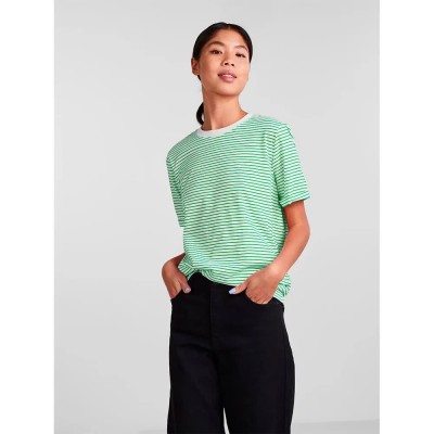 тениска,дамски,тениски,pieces,ria,fold,up,short,sleeve,t,shirt,green,(bright,white,stripes,absinth,green)