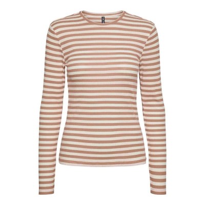 тениска,дамски,тениски,pieces,ruka,long,sleeve,t,shirt,silver,mink,stripes,cloud,dancer,(brown)