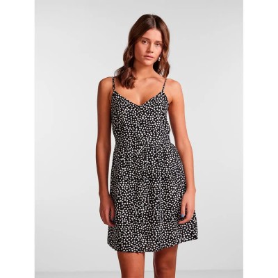 рокля,дамски,поли,и,рокли,pieces,tala,slip,sleeveless,dress,black,(black,aop,dot)