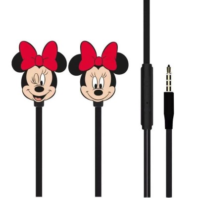 слушалки,слушалки,disney,minnie,001,earphones,black,(black)