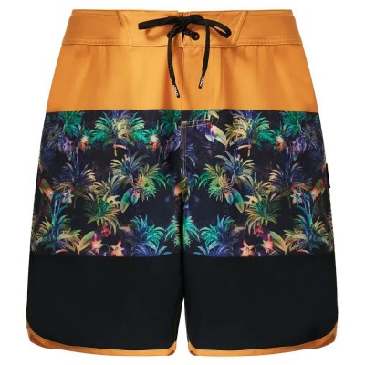 бански,гащета,мъжки,бански,костюми,oakley,neon,palms,19´´,swimming,shorts,yellow,palm,block,print,(multicolor)