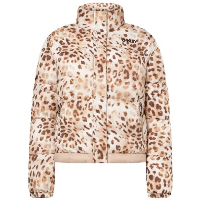 яке,дамски,якета,и,палта,oakley,tnp,puffy,jacket,cheeta,td,print,(beige)