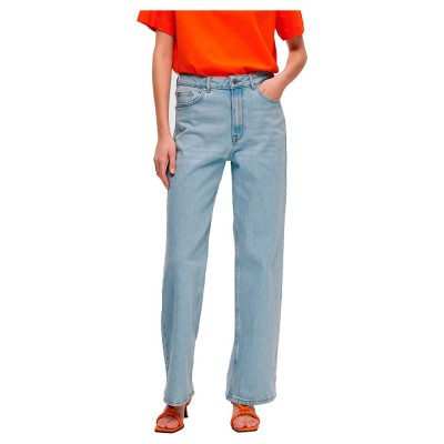 дънки,дамски,панталони,selected,alice,n,wide,fit,high,waist,jeans,blue