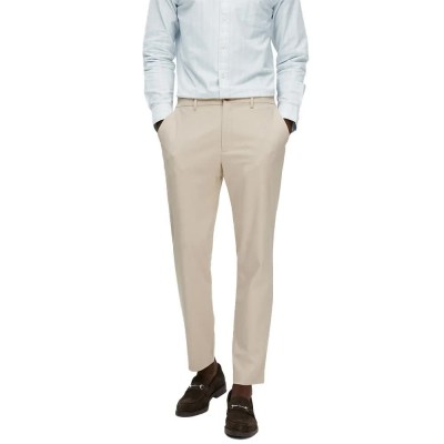 панталони,мъжки,панталони,selected,dave,175,slim,fit,pants,blue,(beige,detail,structure)
