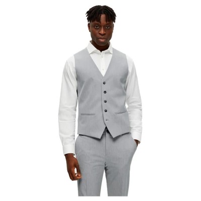 елек,мъжки,сака,selected,liam,slim,fit,waistcoat,grey