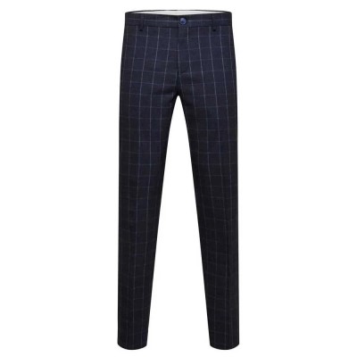 сако,мъжки,панталони,selected,oasis,slim,fit,dress,pants,navy,blazer,checks,(blue)