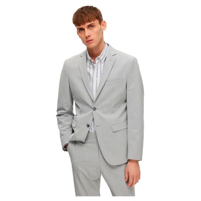 сако,мъжки,сака,selected,slim,liam,flex,b,blazer,light,grey,melange,(black)