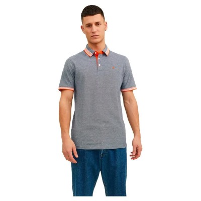 сако,мъжки,блузи,с,яка,jack,&,jones,epaulos,short,sleeve,polo,navy,blazer,detail,neon,(blue)