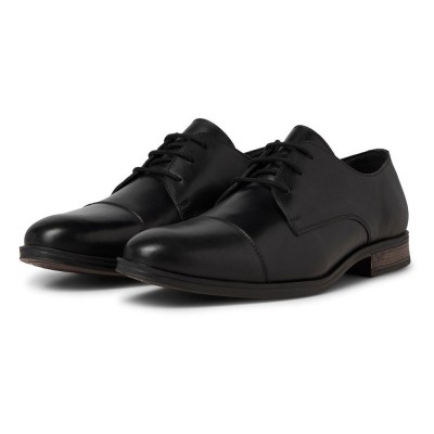 обувки,мъжки,обувки,jack,&,jones,raymond,leather,shoes,black
