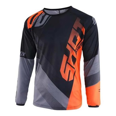 блуза,с,дълъг,ръкав,мъжки,тениски,дамски,тениски,shot,ultimate,long,sleeve,jersey,black,(fluo,orange,black)