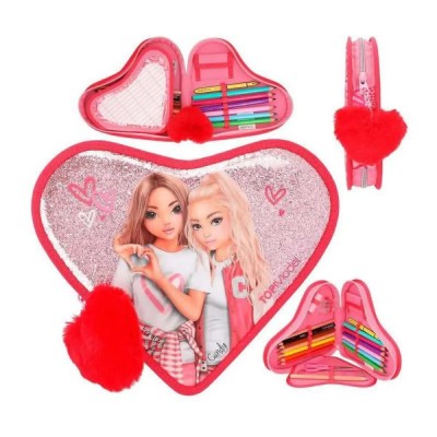 канцеларски,принадлежности,depesche,top,model,heart,pencil,case,pink,(pink)