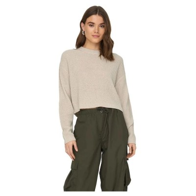 блуза,дамски,пуловери,дамски,плетени,дрехи,only,malavi,sweater,beige,(pumice,stone)