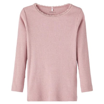 тениска,детски,тениски,name,it,kab,long,sleeve,t,shirt,deauville,mauve,detail,melange,(pink)