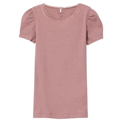 тениска,детски,тениски,name,it,kab,short,sleeve,t,shirt,deauville,mauve,detail,melange,(pink)