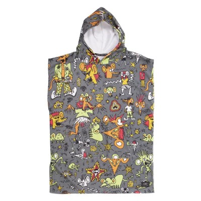 хавлии,ocean,&,earth,irvine,hooded,poncho,multicolor,(grey,grey)