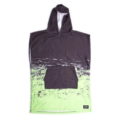 хавлии,ocean,&,earth,southside,hooded,youth,poncho,black,lima,(green)