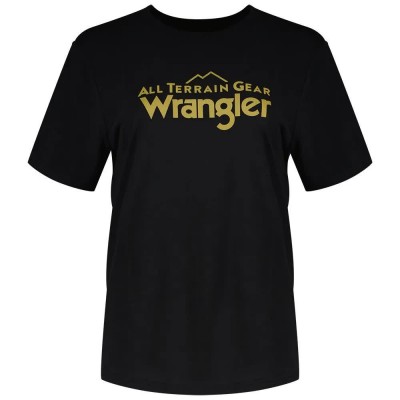 тениска,дамски,тениски,wrangler,logo,short,sleeve,t,shirt,black,(jet,black)