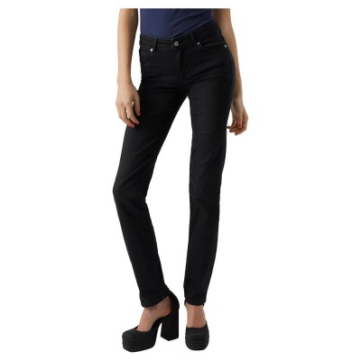 дънки,дамски,панталони,vero,moda,daf,straight,fitdo104,mid,waist,jeans,black