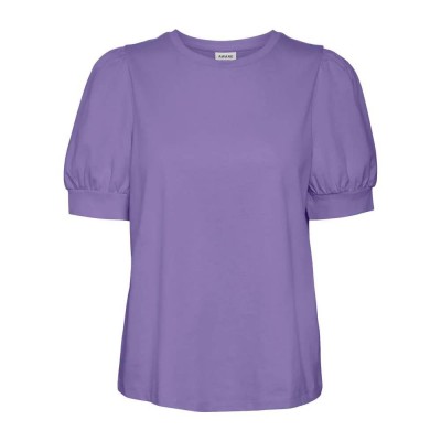 тениска,дамски,тениски,vero,moda,kerry,2,4,short,sleeve,t,shirt,paisley,purple,(purple)