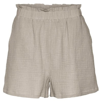 къси,панталони,дамски,панталони,vero,moda,natali,high,waist,shorts,grey,(silver,lining)