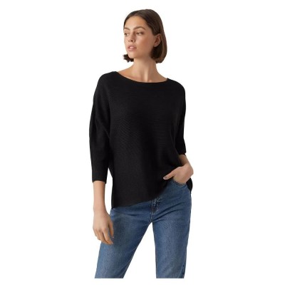 блуза,дамски,пуловери,дамски,плетени,дрехи,vero,moda,nora,sweater,black,(black)