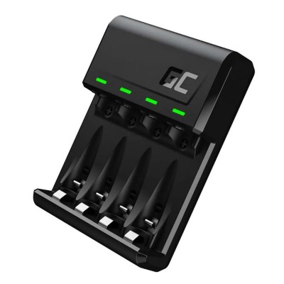 батерии,green,cell,akku,ni,mh,aa,aaa,usb,c,battery,charger,silver,(black)