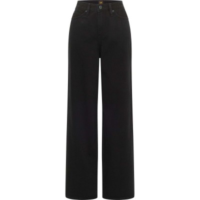 дънки,дамски,панталони,lee,stella,a,line,flare,fit,high,waist,jeans,black