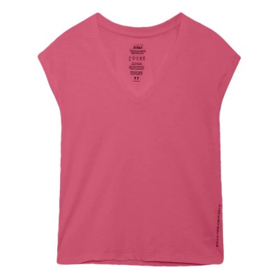 тениска,дамски,тениски,ecoalf,rennes,short,sleeve,v,neck,t,shirt,pink