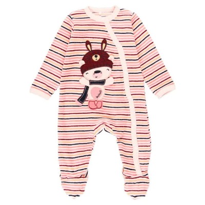 детски,облекла,за,момчета,boboli,listing,velvet,romper,pink,(multicolor,list,rosas)