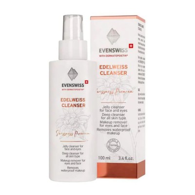 козметика,за,почистване,evenswiss,edelweis,cleanser,100ml,make,up,remover,clear