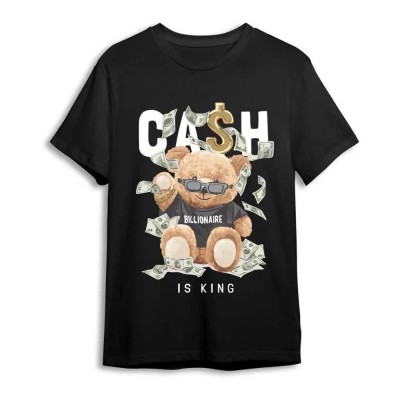 тениска,мъжки,тениски,дамски,тениски,rock,or,die,cash,is,king,short,sleeve,t,shirt,black,(black)