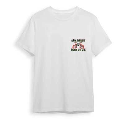 тениска,мъжки,тениски,дамски,тениски,rock,or,die,rock,idol,short,sleeve,t,shirt,white,(white)