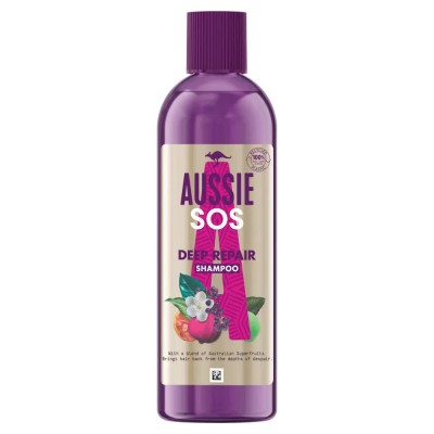 хигиена,коса,aussie,sos,290ml,shampoo,clear,(multicolor)
