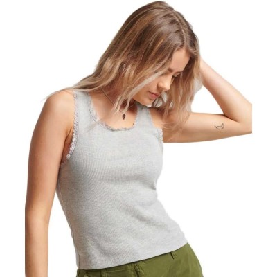 тениска,мъжки,тениски,дамски,тениски,superdry,vintage,lace,trim,sleeveless,t,shirt,grey,(grey,marl)