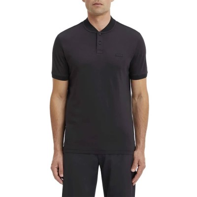 мъжки,блузи,с,яка,calvin,klein,smooth,cotton,stand,collar,short,sleeve,polo,black