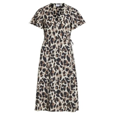 рокля,дамски,поли,и,рокли,vila,loe,wrap,short,sleeve,midi,dress,beige,(birch,aop,astrid)